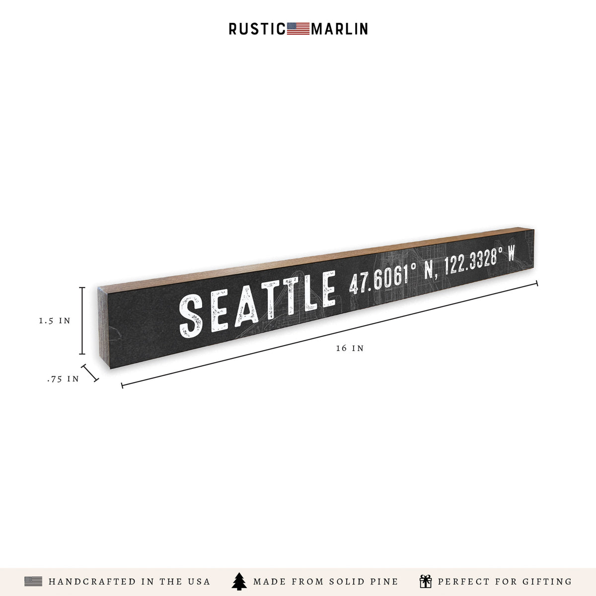 Seattle City Grid Skinny Sign