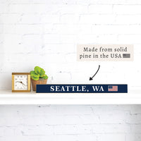 Seattle American Flag Skinny Sign