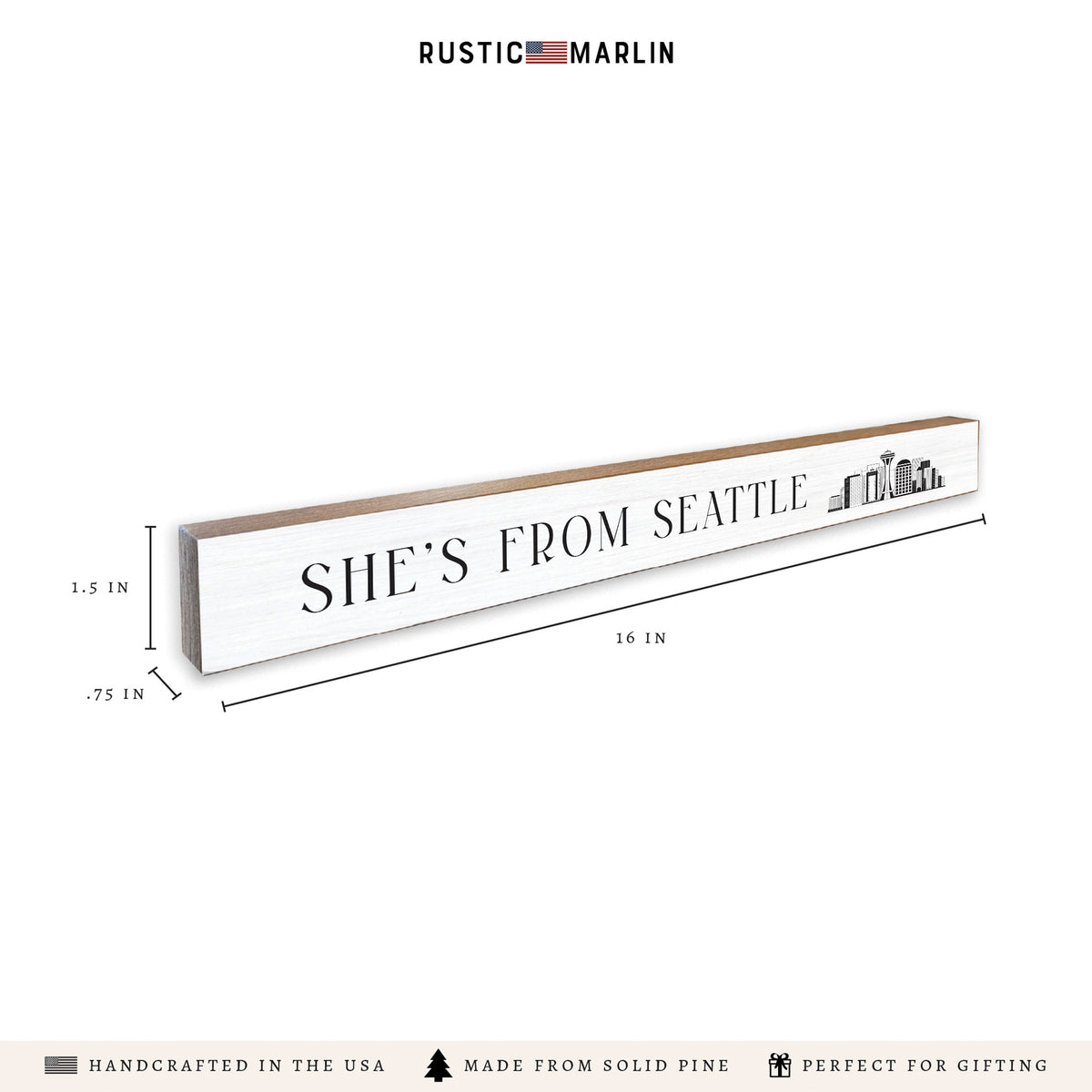 She's From Seattle Skinny Sign