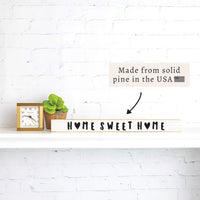 Home Sweet Home Hearts Skinny Sign