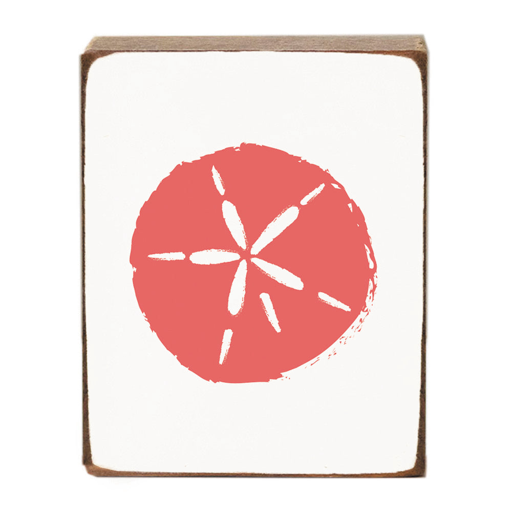 Sand Dollar Wood Block