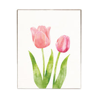 Tulips Block Sign