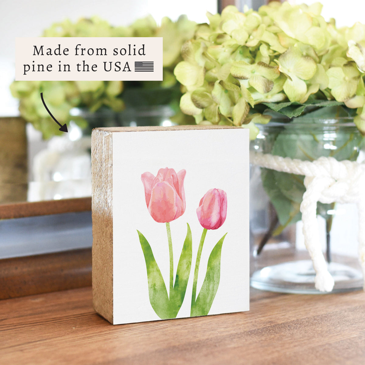 Tulips Block Sign