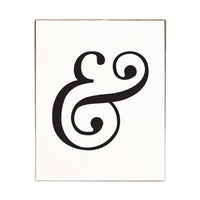 Ampersand Block Sign