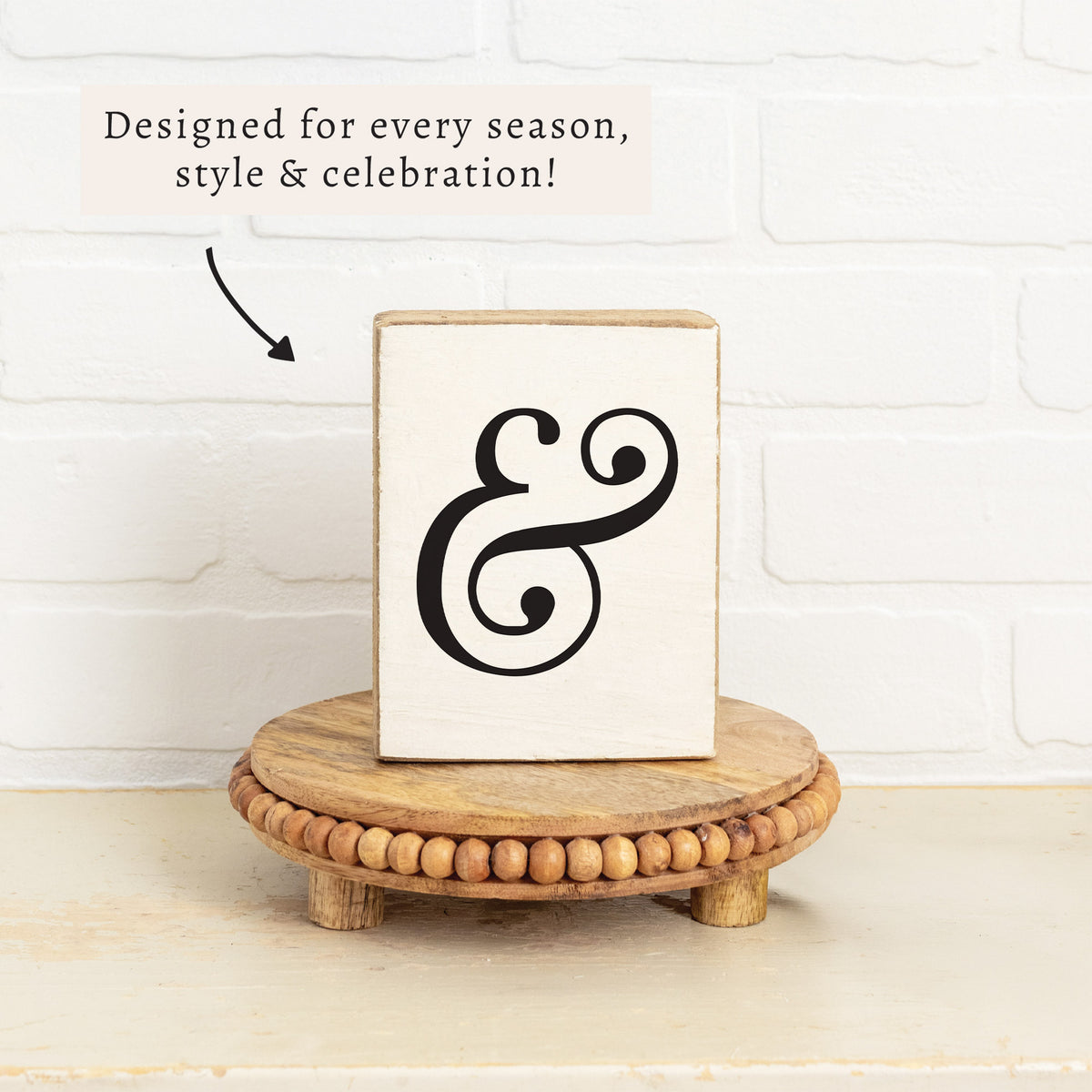 Ampersand Block Sign