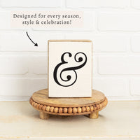 Ampersand Block Sign