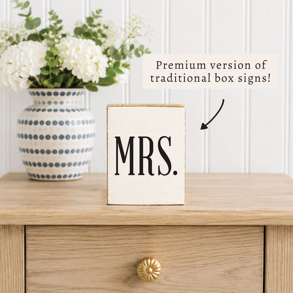 Mrs. Block Sign
