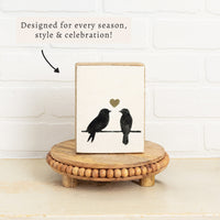 Love Birds Block Sign