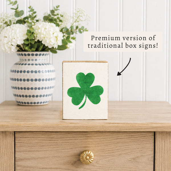 Shamrock Block Sign