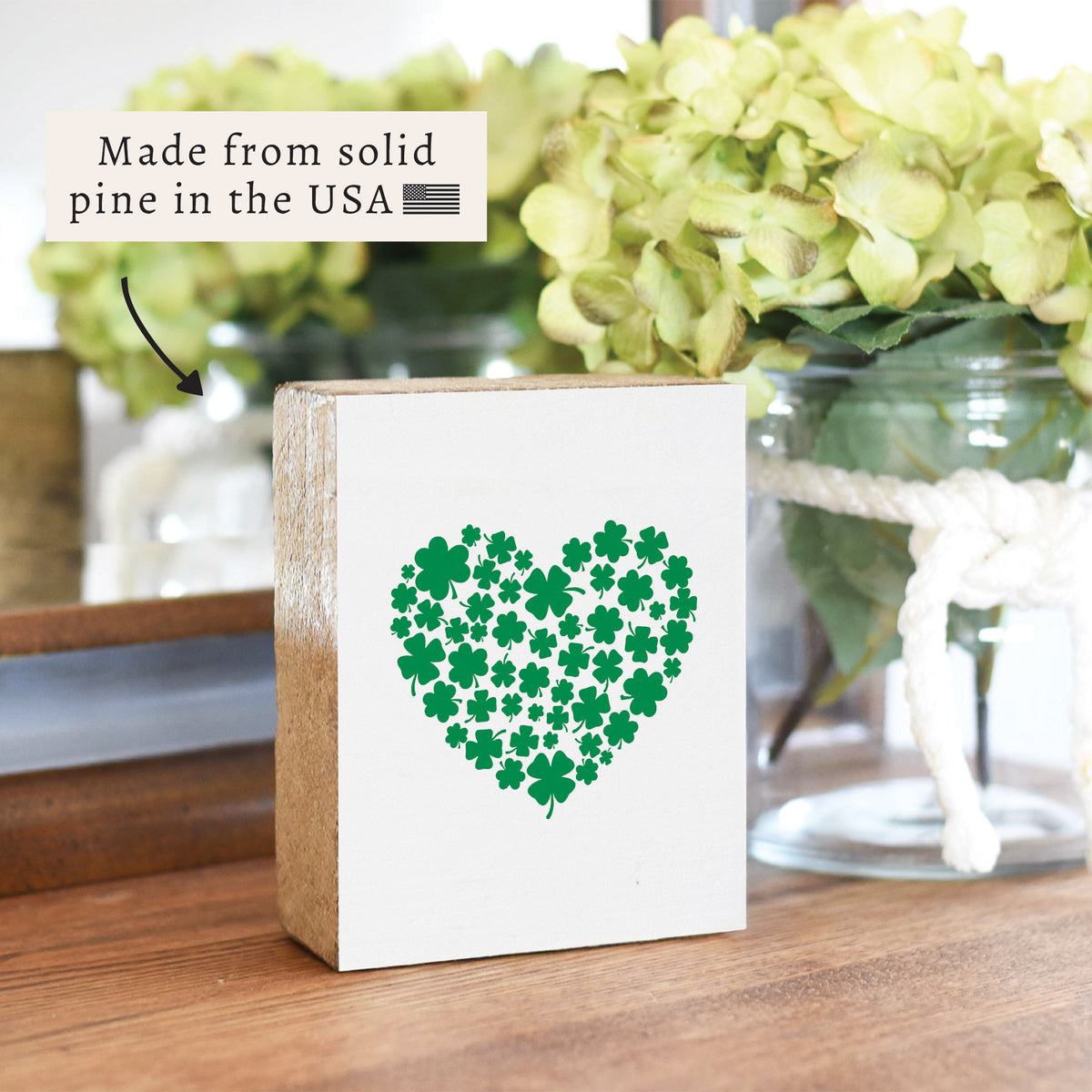 Clover Heart Block Sign