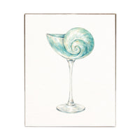 Shell Martini Block Sign