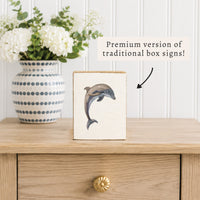 Dolphin Block Sign