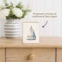 Sailboat Block Sign
