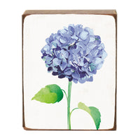 Hydrangea Flower Block Sign