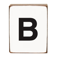 Letter Block - Black Block