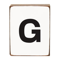 Letter Block - Black Block