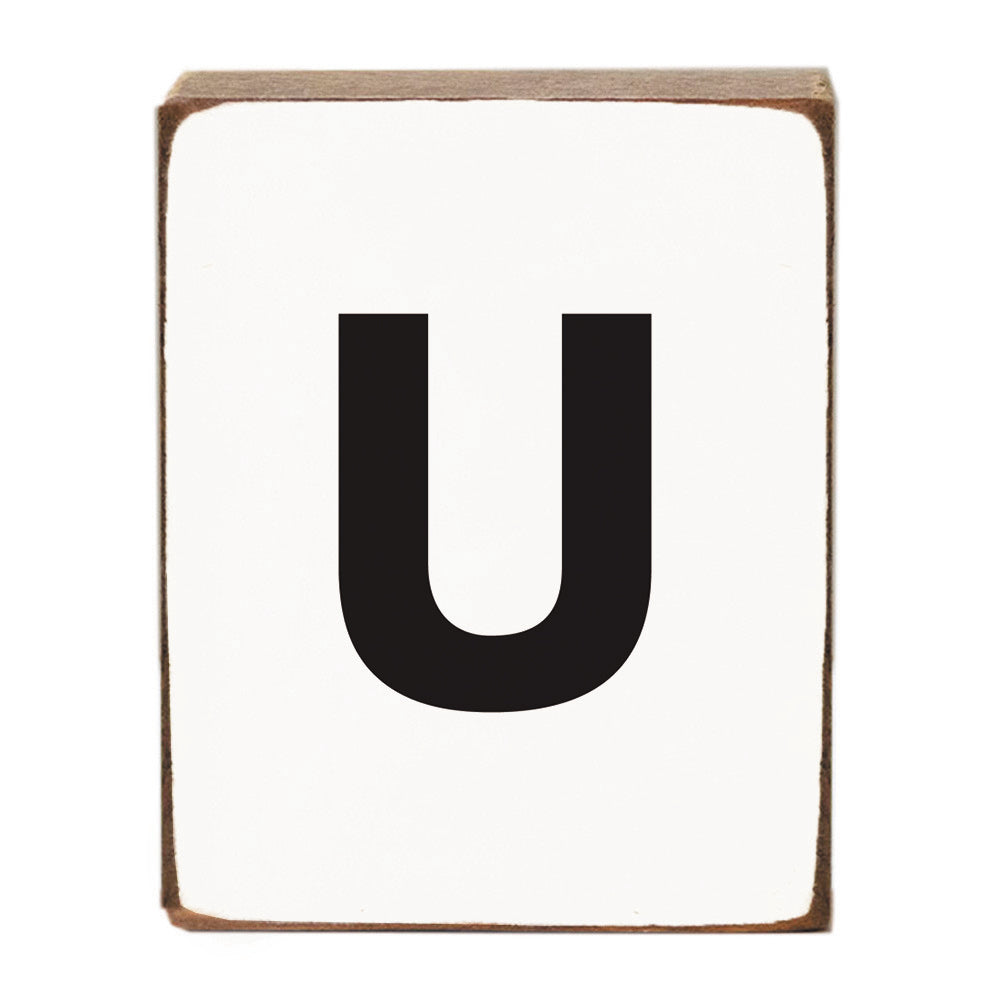Letter Block - Black Block