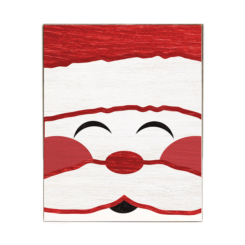 Santa Face Block Sign