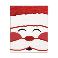 Santa Face Block Sign