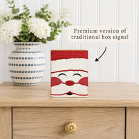 Santa Face Block Sign