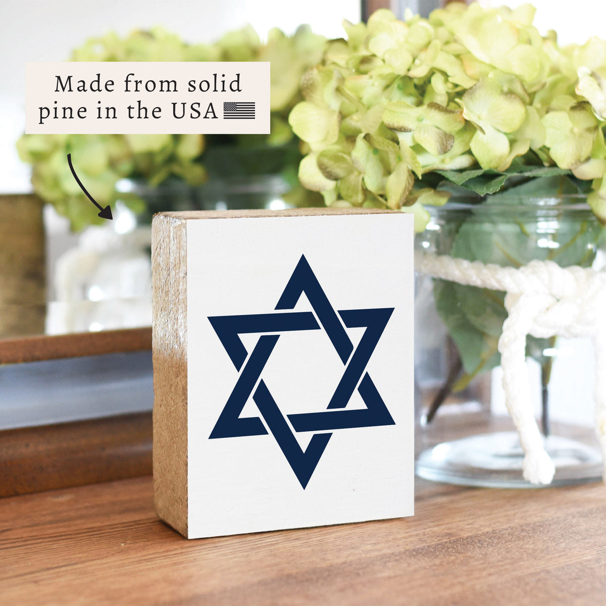 Star Of David Block Sign