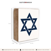 Star Of David Block Sign