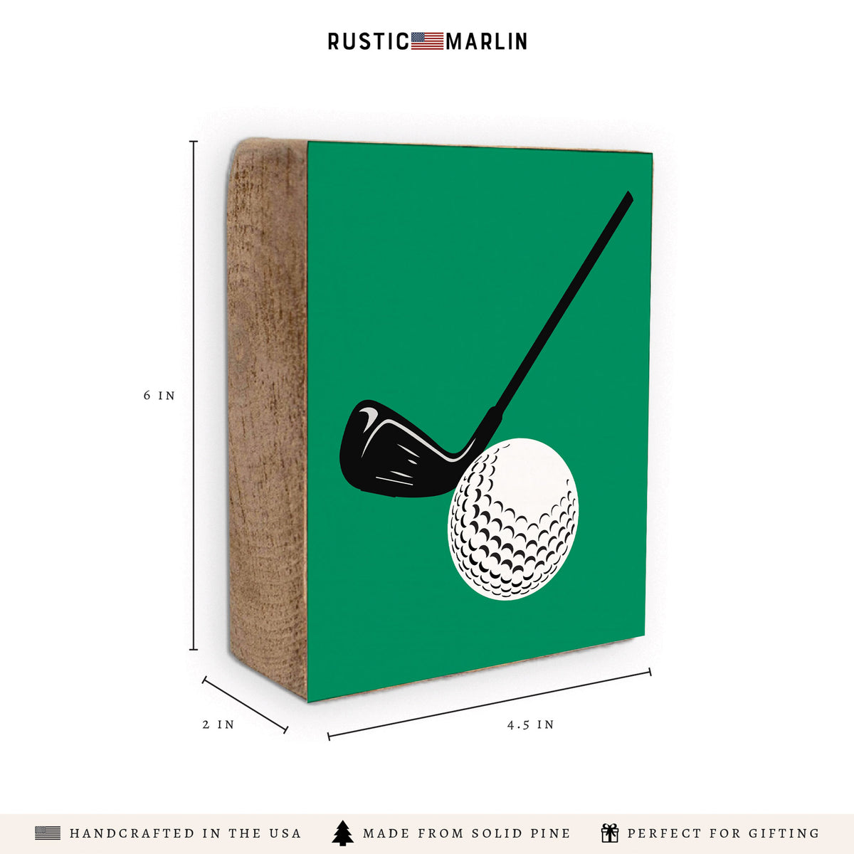 Golf Block Sign