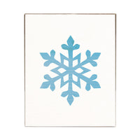 Snowflake Block Sign