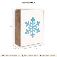 Snowflake Block Sign