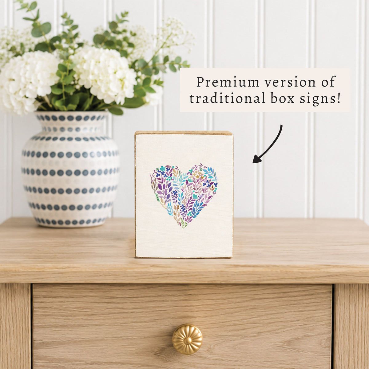 Mosaic Heart Block Sign