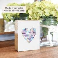 Mosaic Heart Block Sign
