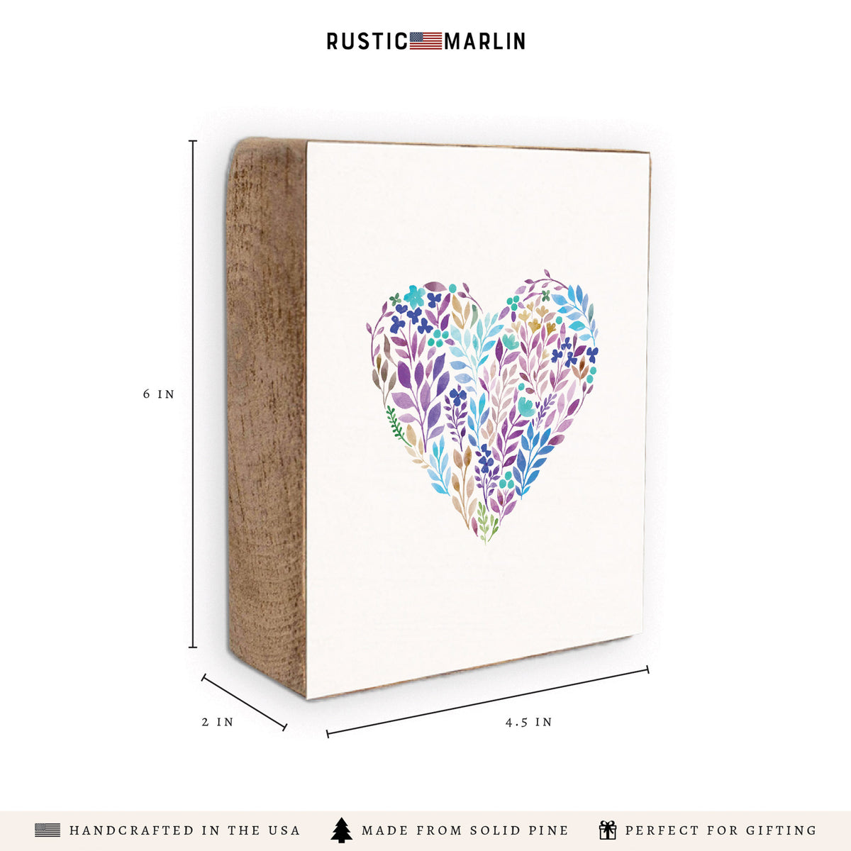 Mosaic Heart Block Sign