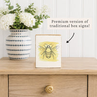 Bee Block Sign