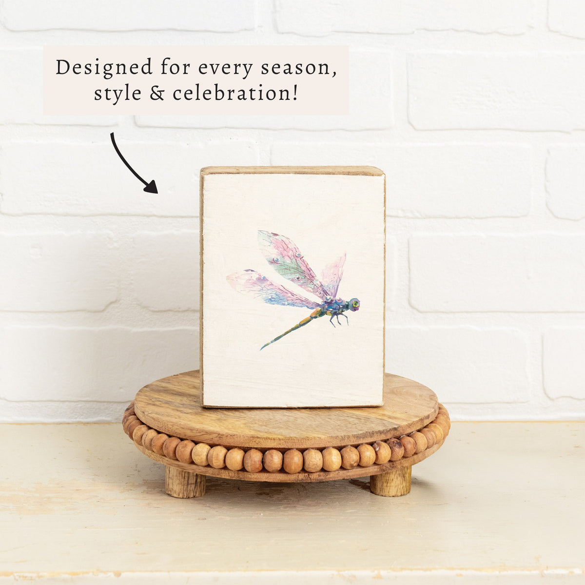 Dragonfly Block Sign