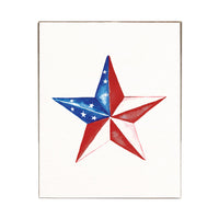 American Star Block Sign