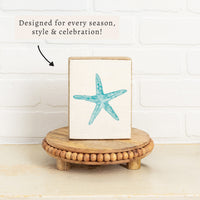 Watercolor Starfish Block Sign
