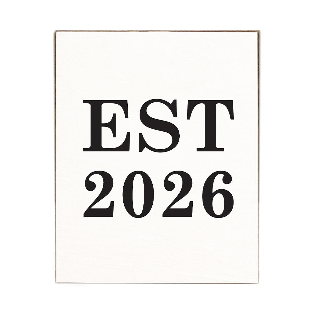 Established Personalized Block Sign