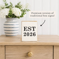Established Personalized Block Sign