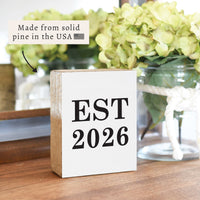 Established Personalized Block Sign