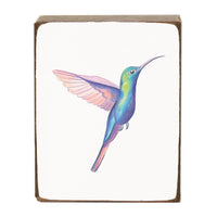 Hummingbird Block Sign