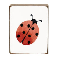 Ladybug Block Sign
