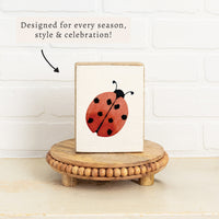 Ladybug Block Sign
