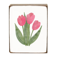 Tulips Block Sign