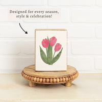 Tulips Block Sign
