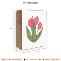 Tulips Block Sign