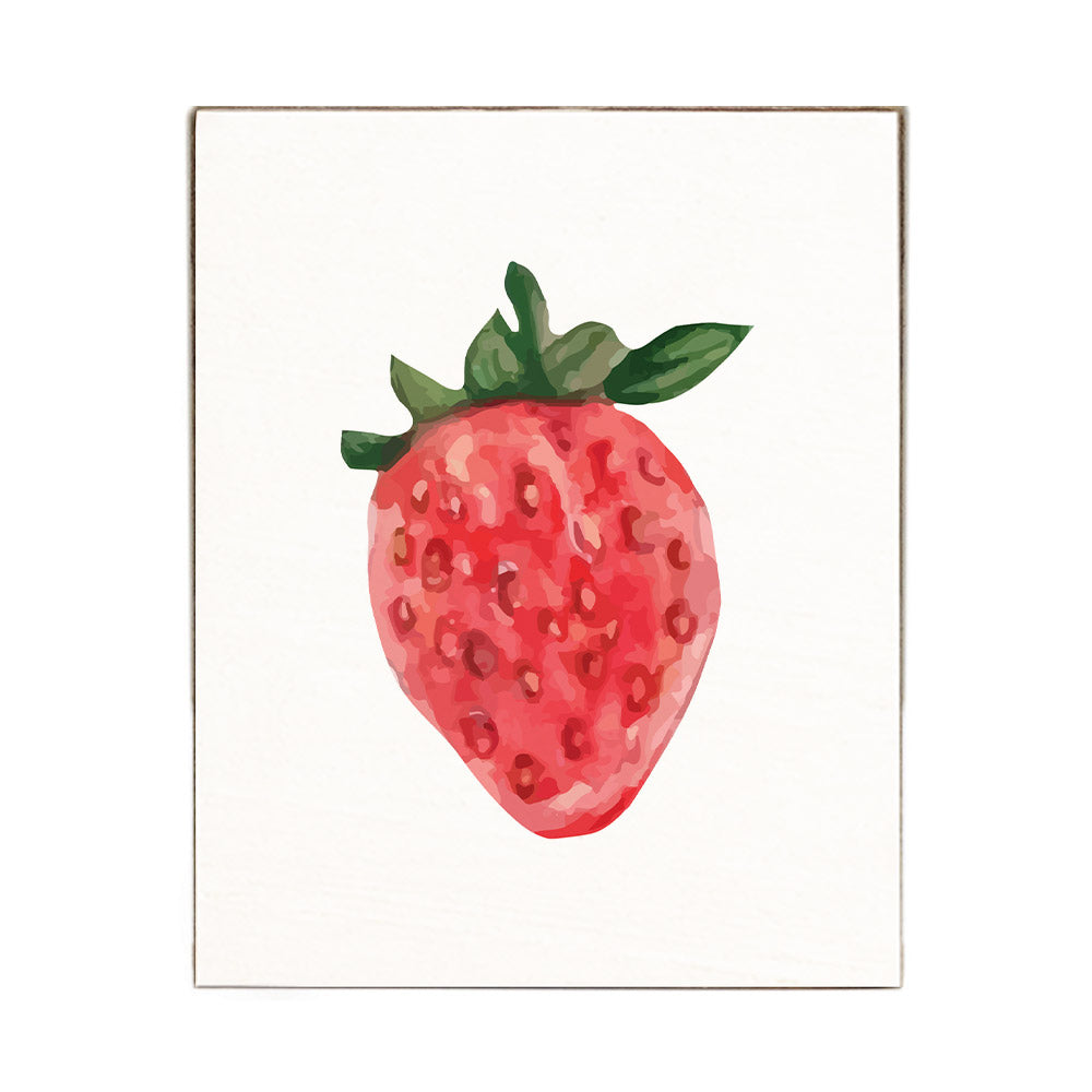 Strawberry Block Sign
