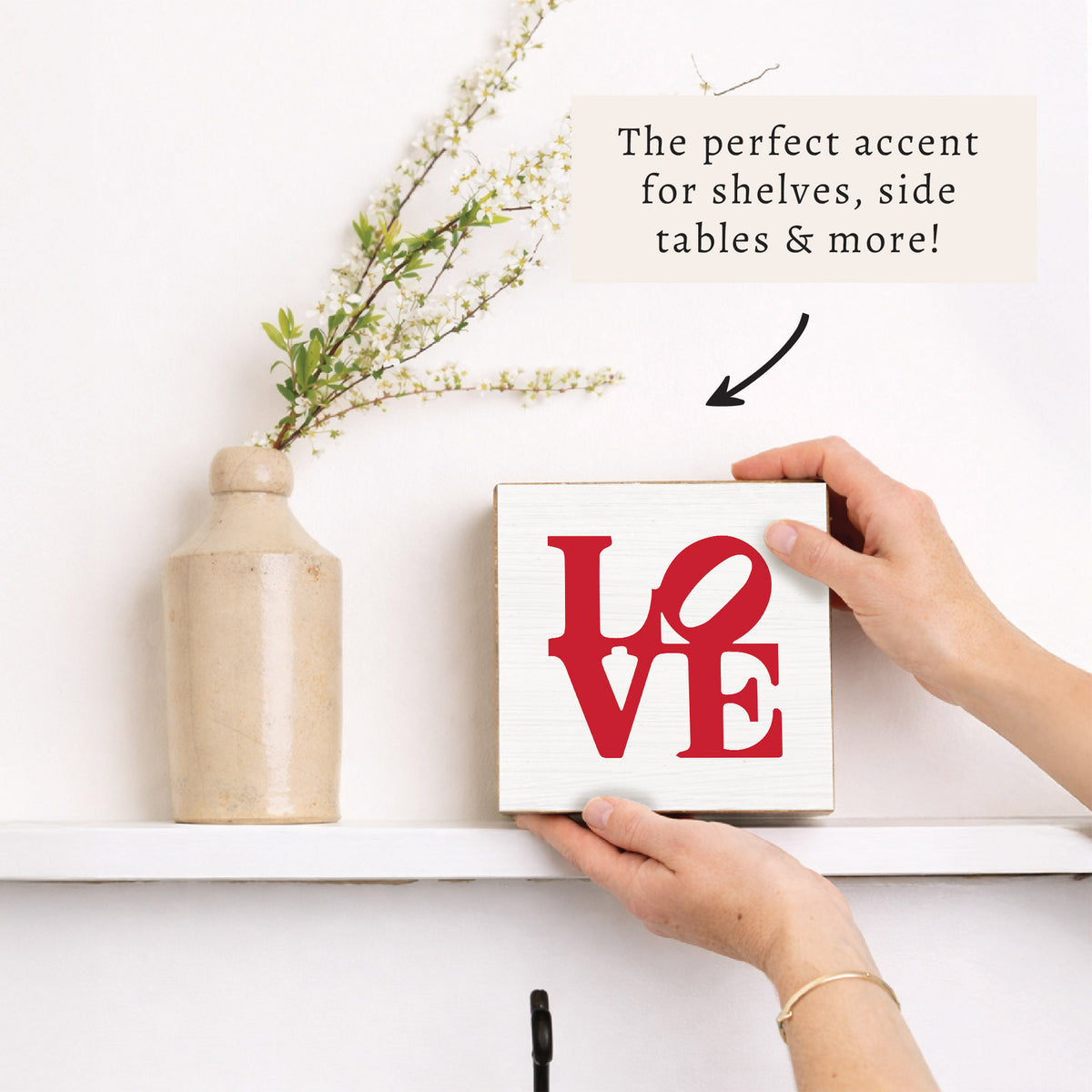 Love Stacked Block Sign