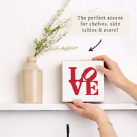 Love Stacked Block Sign
