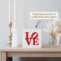 Love Stacked Block Sign