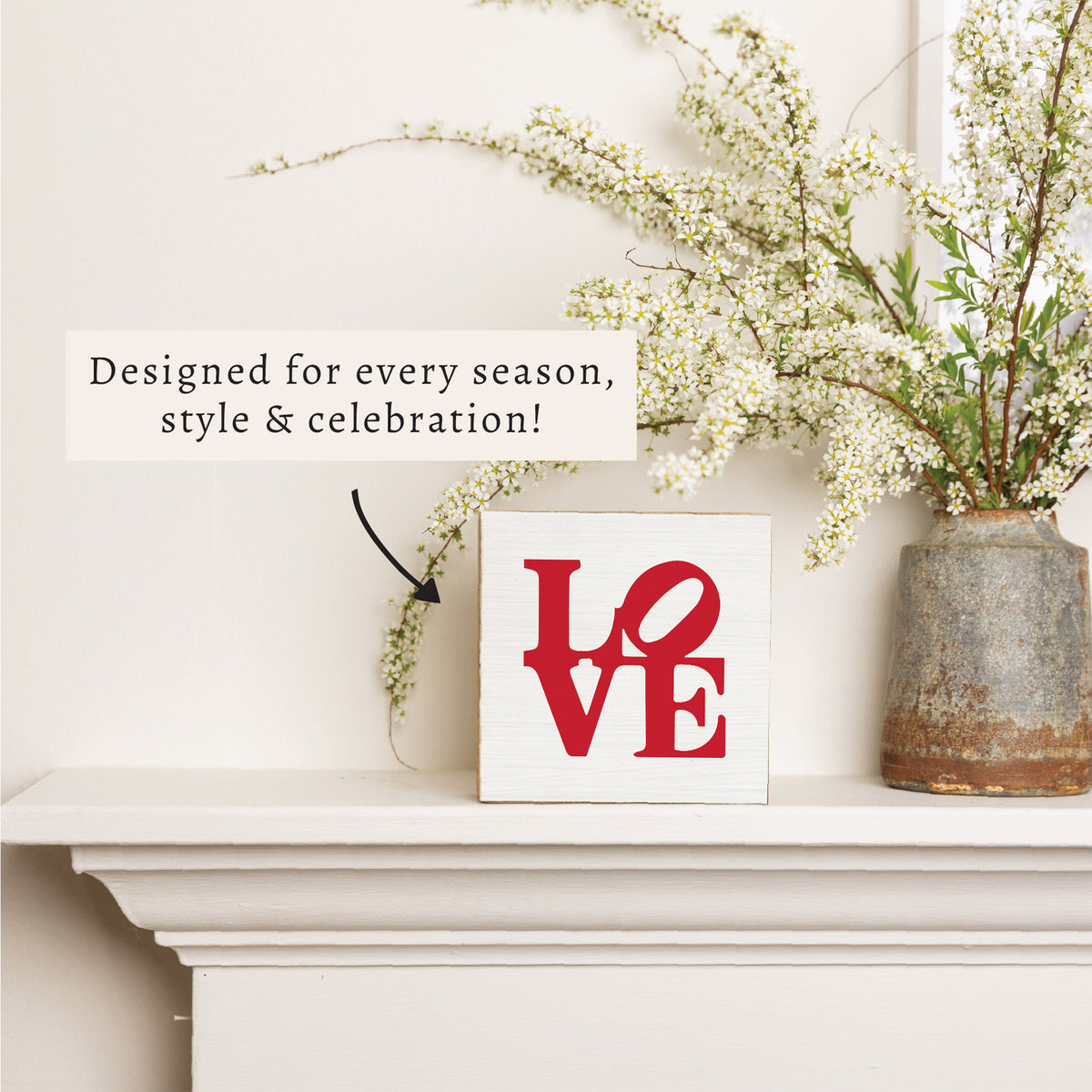 Love Stacked Block Sign